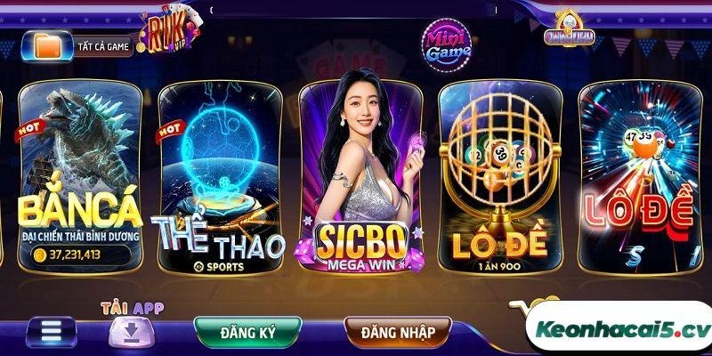 Cổng game mở ra nhiều trò chơi hot hit