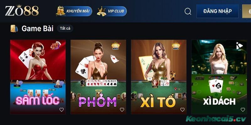 ZO88 sở hữu bộ sưu tập game đồ sộ và chất lượng cao