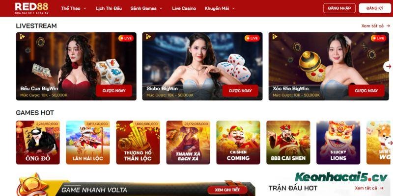 RED88 được biết là một nhà cái cá cược trực tuyến có tiếng hàng đầu hiện nay